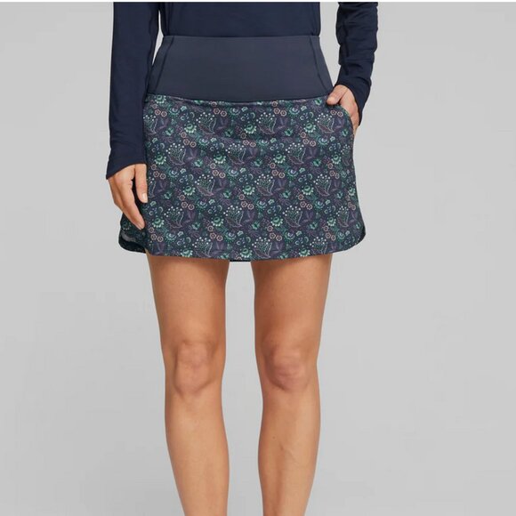 Puma x Liberty Golf Skort Floral Navy Blazer NWT - Picture 1 of 16